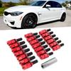 20Pcs Lug Bolts Stud Tuner Style Wheel Screw Nuts M14x1.25 Thread Fit for M3 F80 M2 F22/F23Red