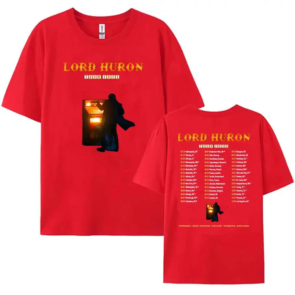 Summer Male T Shirt Graphic Clothing Lord Huron Tour 2025 Tshirt Rock Band Fashion Unisex Streetwear Hip Hop Casual Men Tshirts S