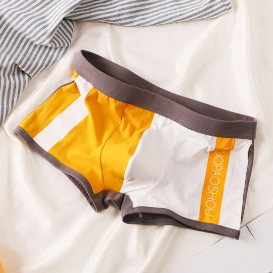 Herre Truser U Konveks Fargeblokk Stretch Elastisk Midje Medium Høyde Sexy Undertøy