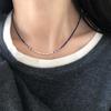 925er Sterlingsilber Lapislazuli Perlen Schlüsselbein Kette Halskette für Damen Farbverlauf Blau Leichter Luxus Stil Lässig Pendeln