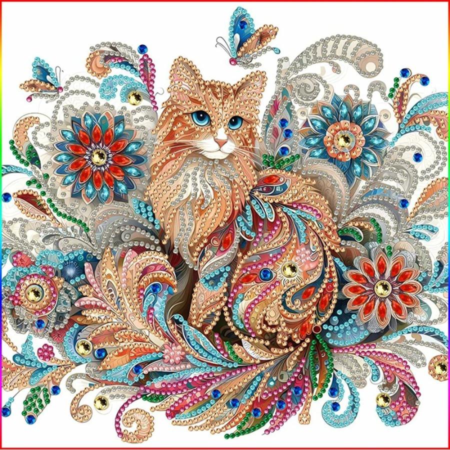 5D Diamond Painting Mosaic Cat Animal Embroidery Picture Of Rhinestones Wall Art Handicraft Home Decor
