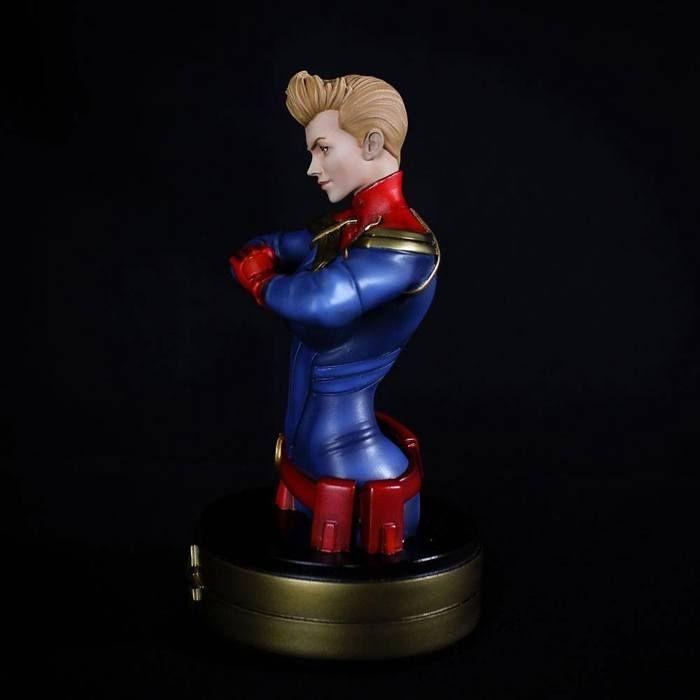 Buste - Semic - Captain Marvel - 20 cm - Polyrésine - 2 têtes interchangeables