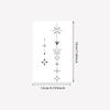 Boho Style Geometric Tattoo Sticker Waterproof And Sweatproof Personality Star Lotus Totem One-Time Simulation Tattoo