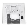 Straight Stitch Needle Plate Replacement Steel Throat Plate with Transparent Cover for Passport 2.0 