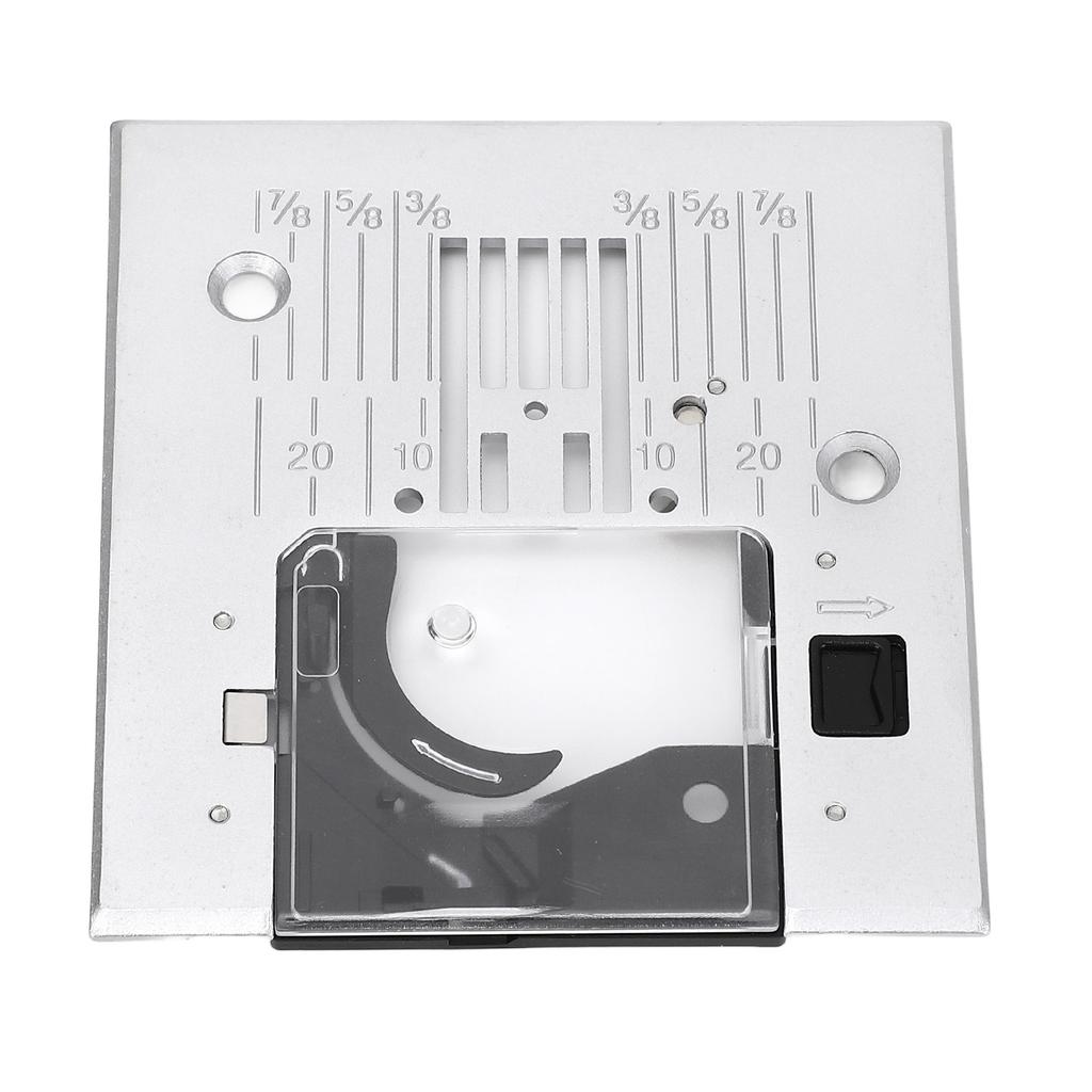 Straight Stitch Needle Plate Replacement Steel Throat Plate with Transparent Cover for Passport 2.0 