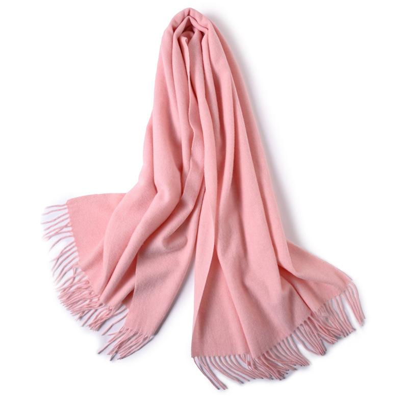 Pure Wool Scarf Winter Men and Women Senior Couple Grey Scarf Shawl Gift Boyfriend Birthday Gift