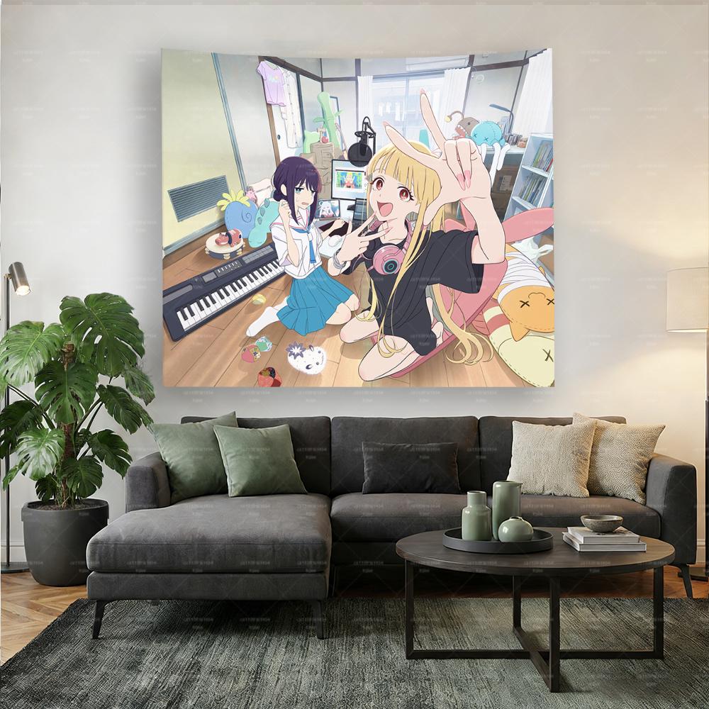 TTouhou Project KKaguya HHouraisan Anime Tapestry Wall Hanging for Bedroom Living Room Dorm Home Decor