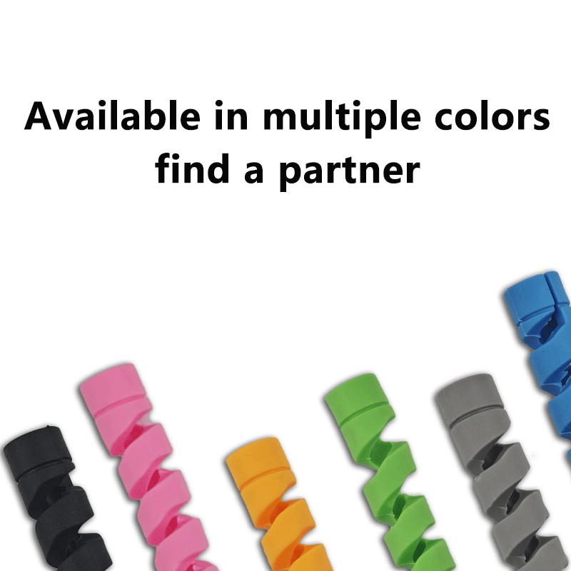 6 ks Chránič kabelu Silikonový Vinutí kabelu pro nabíjení Ochrana konců kabelů Kryt pro příslušenství k nabíjecímu kabelu USB pro iPhone