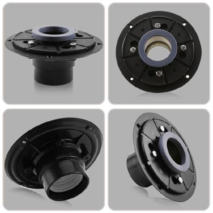 Drain Siphon Flange Coupling Shower Drain Base Flange Kit Floor Drain Connector Bathroom Accessory for Flange Pipeline