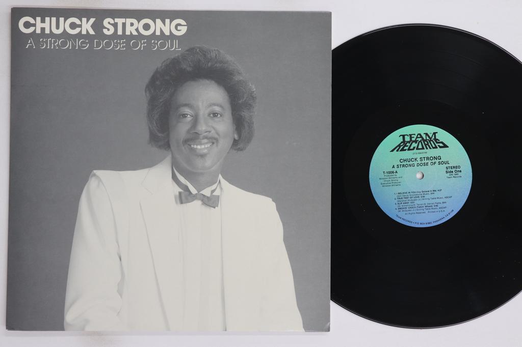 LP Record CHUCK STRONG - Strong Dose Of Soul T1006 TEAM 1989 US Soul/Funk Used
