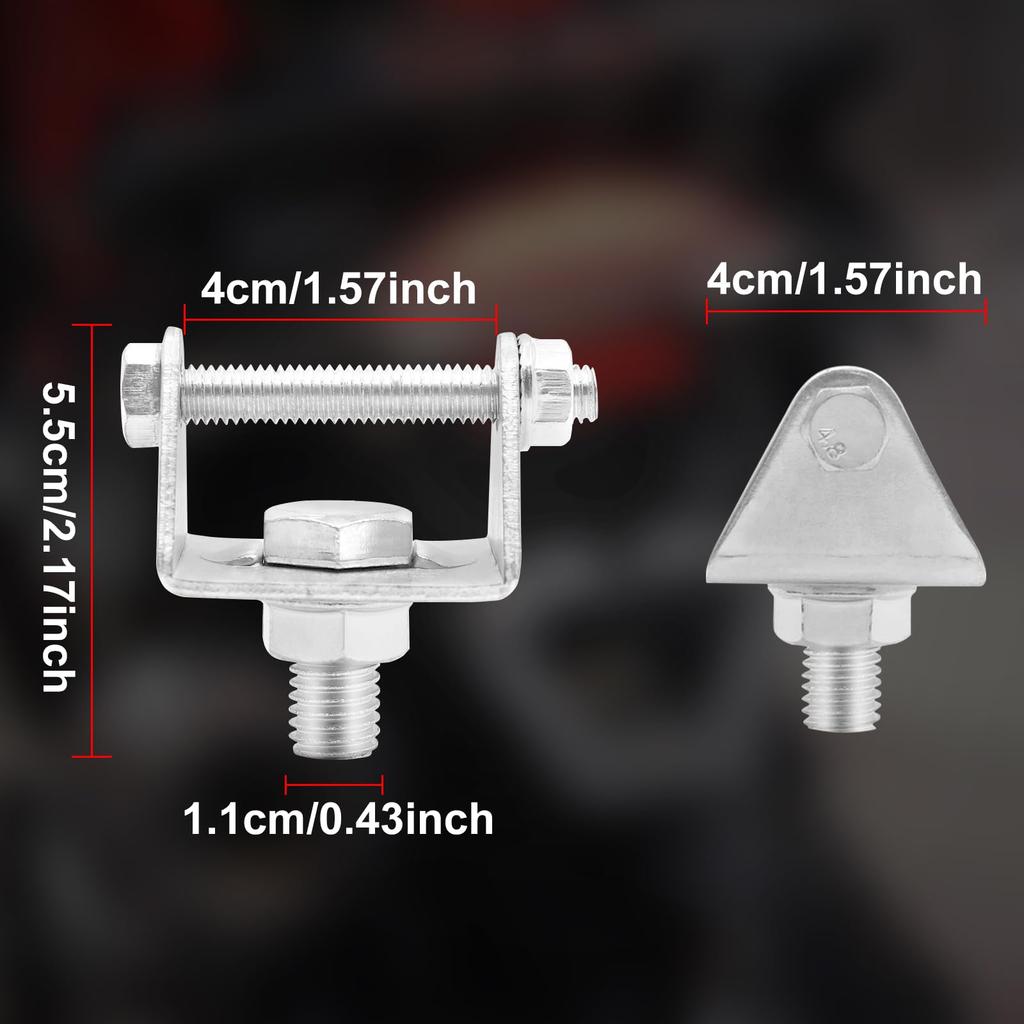 Biqing Bike Stay, Universal 1.6 inches (40 mm) Wide Edition, Work Light, Bracket, Mounting