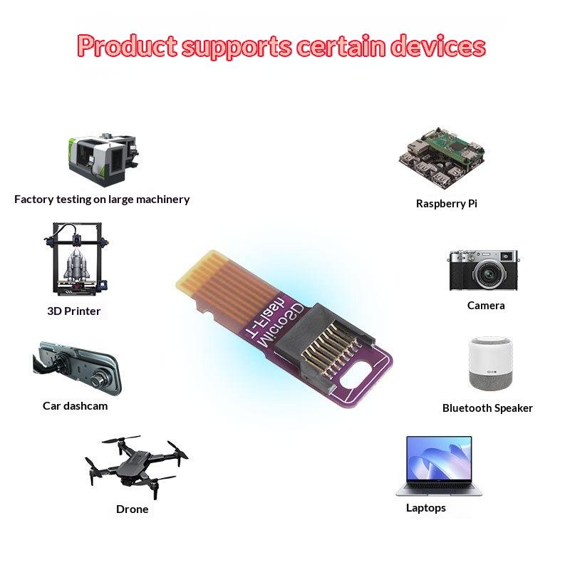 TF Card Male to Female Extension Adapter 1PC Premium PCBA Test Tool for Embedded Device Debugging
