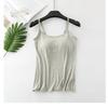 2025 New Modal Female Large Size No Steel Ring Integrated Five-finger Chest Pad Camisole Bottoming Shirt Slim Multicolor