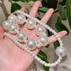 Pearl Beaded Double-Layer Clavicle Necklace - Retro Statement Piece