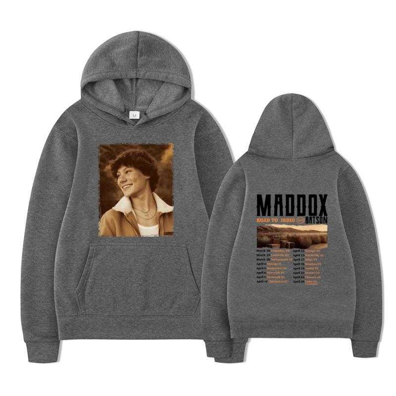 Maddox Batson 2025 fashion new printed hoodie men's long sleeved sportswear fashion pullover hoodie hooded pocket sweatshirt
