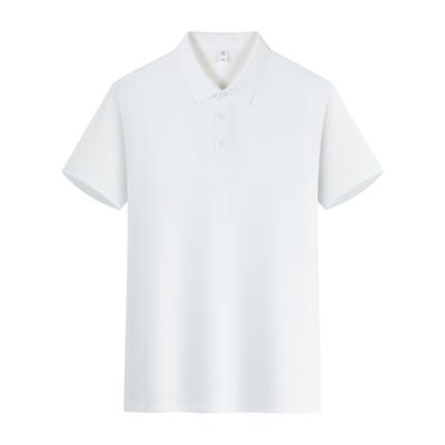 Ny sommar POLO-tröja Kortärmad T-shirt Casual Mångsidig Enkel Imitationsbomull Enfärgad Kragar för Män och Kvinnor