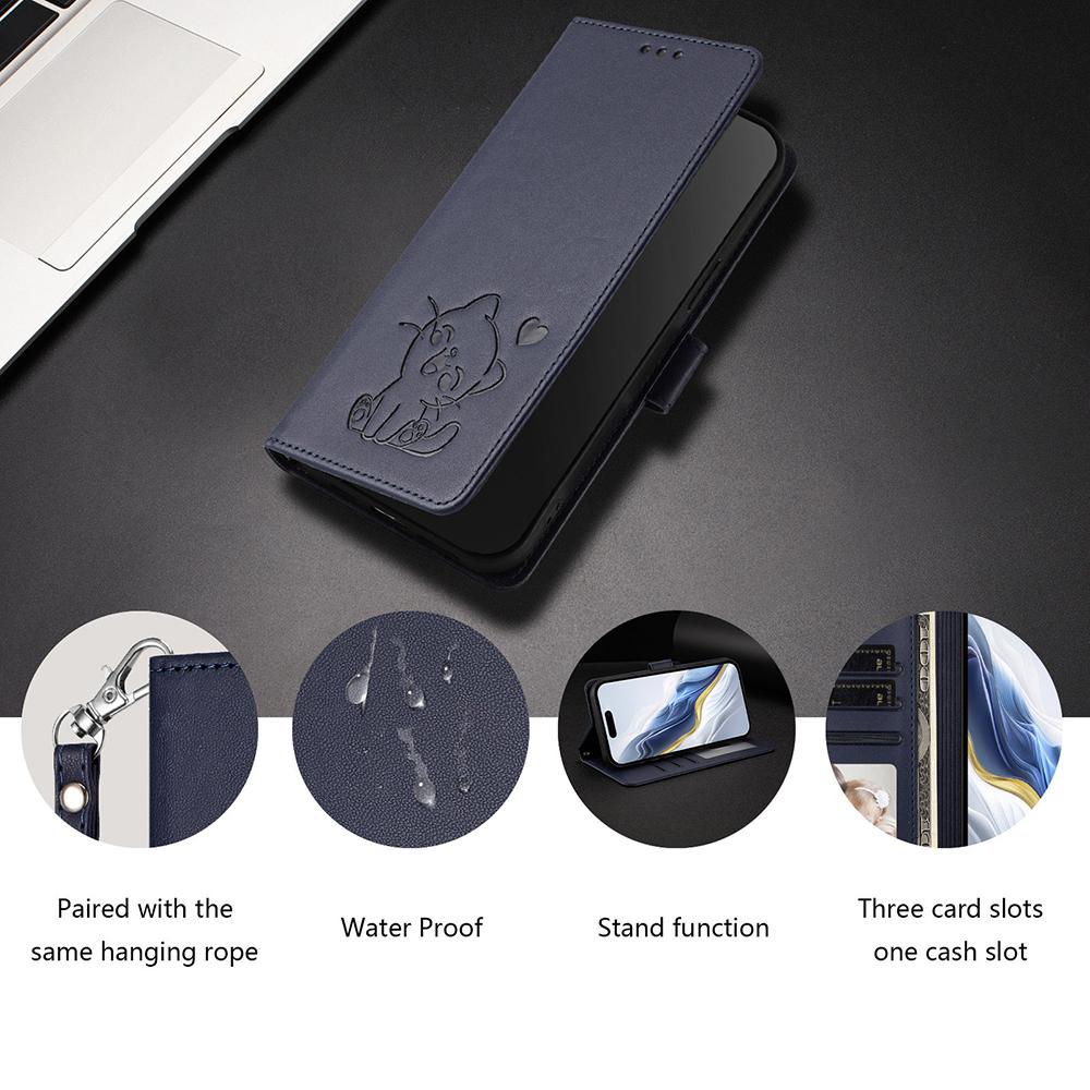 Étui portefeuille mignon en cuir Chat pour Samsung Galaxy S10 S10E S9 S8 S7 J3 J330 J5 J530 J7 J730 J4 J6 Plus Support Emplacement Carte Housse de Téléphone