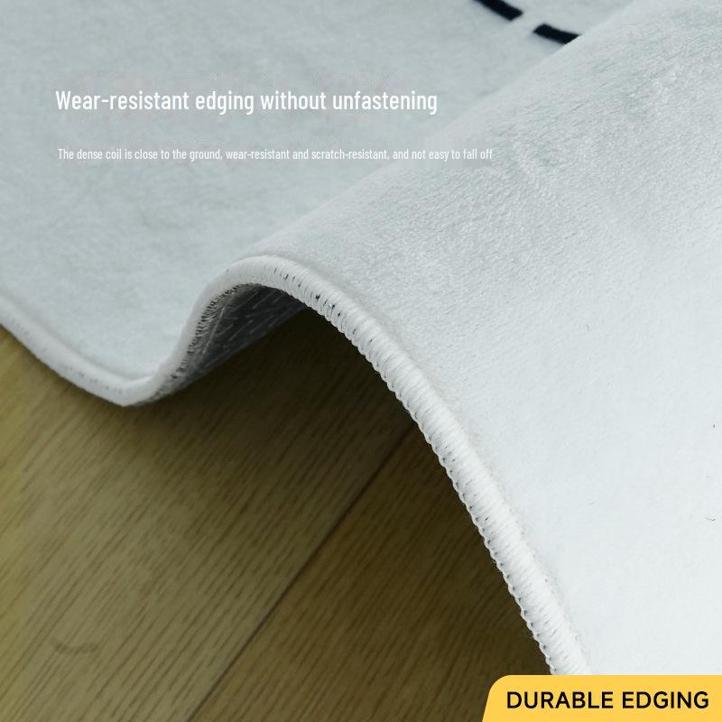 2024 Cartoon Velvet Bay Window Mat: Waterproof, Dirt-Resistant, Four-Season Use