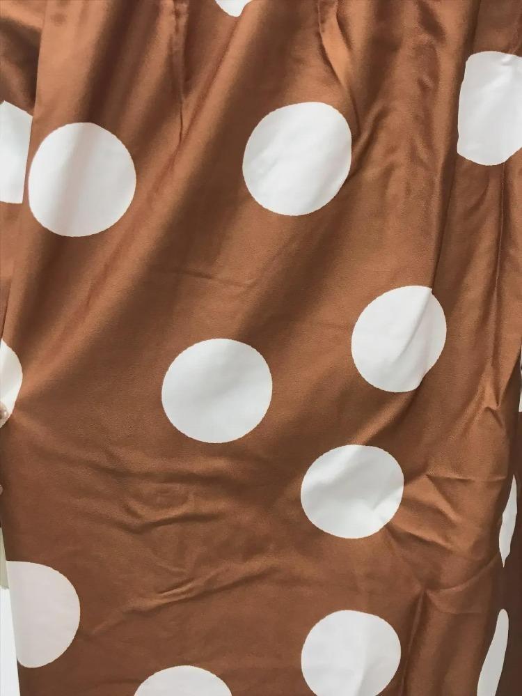 European American Style Off Shoulder Polka Dot Bohemian Maxi Dress