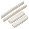 Surewincg Guitar Bridge Nut Saddle 2 Sets Replacement Parts for Acoustic Made from Genuine Bone & (4pcs) Guitars,