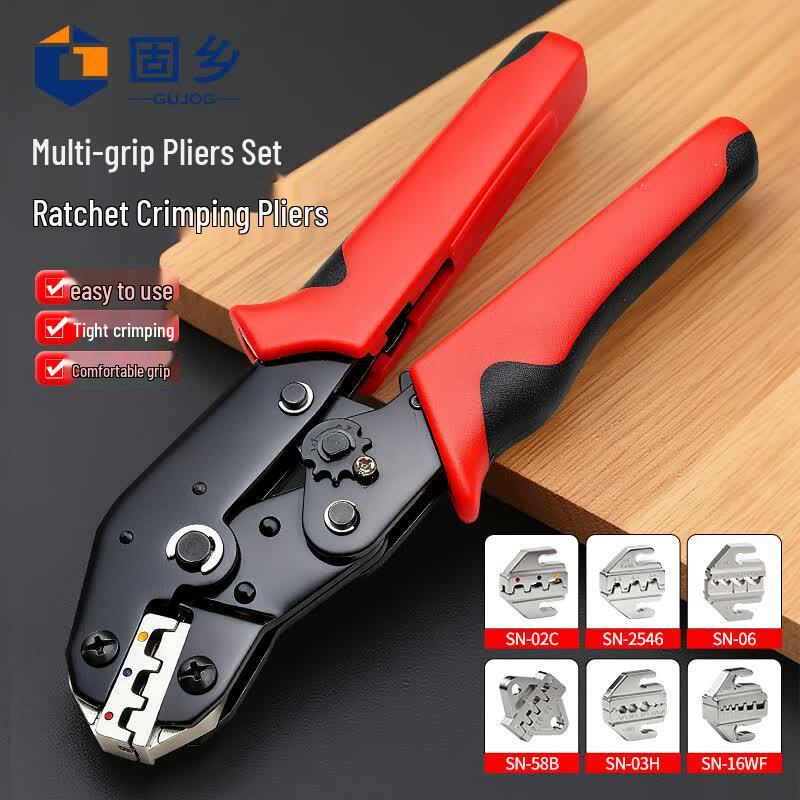 Multifunctional Ratchet Crimping Pliers Set