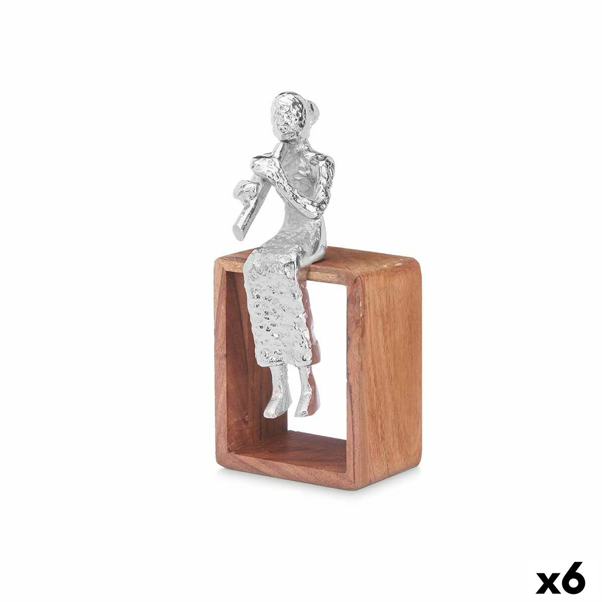 

Decorative Figurine Silver Recorder Wood Metal 13 X 27 X 13 Cm TU прозрачный
