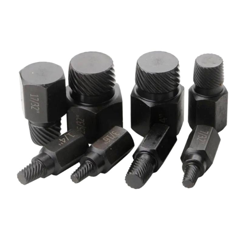 10 Pcs Damaged Broken Screw Extractor Easy Out Stripped Screw Remover Hexagon Head Bit Socket Wrench Bolt Remover Tool