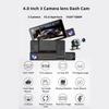 1080P DVR Dash Camera 3-Lens Front & Inside & Rear Camera Driving Recorder 4 Inch Screen Dashcam