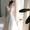 French Temperament White Dress Women's Summer New Cross-strap High-end Niche Suspender Waist Slim Dress