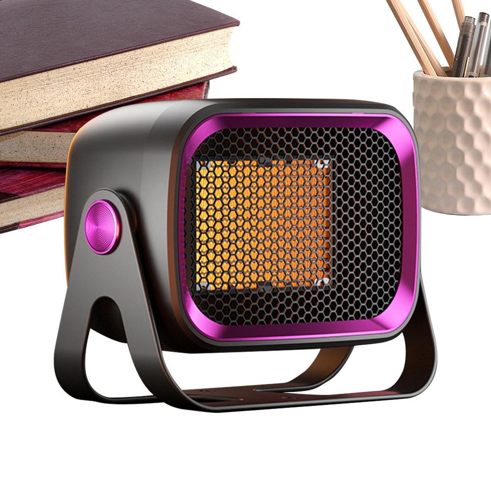 

Desk Space Heater 1200W Electric Tip Over Overheat Protection Small Space Heater For Office Desktop For Home Bedroom Living Room синий