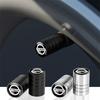 ATM4 4Pc Car Accessories Aluminum Car Tire Valve Cap Wheel Hub Valve Core Cover For Nismo Xtrail 1 Qashqai J10 Juke Rogue Note