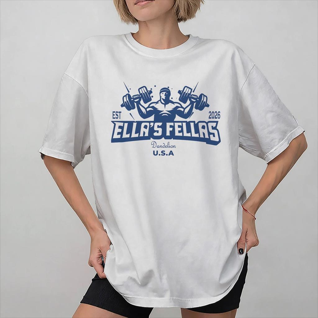 Ella Fella The Dandelion Tour Choosin Texas Country Ellas Fellas Club Tee Shirt for Unisex Women Printed T Shirts 100 Cotton