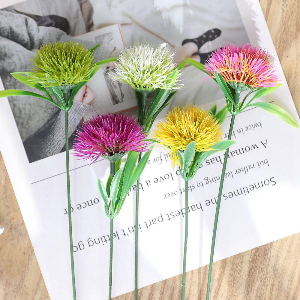 5/10Pcs Artificial Plants Dandelion Bouquet Vases For Home Decor Wedding Decorative Fake Flowers Needlework Ornamental Flowerpot