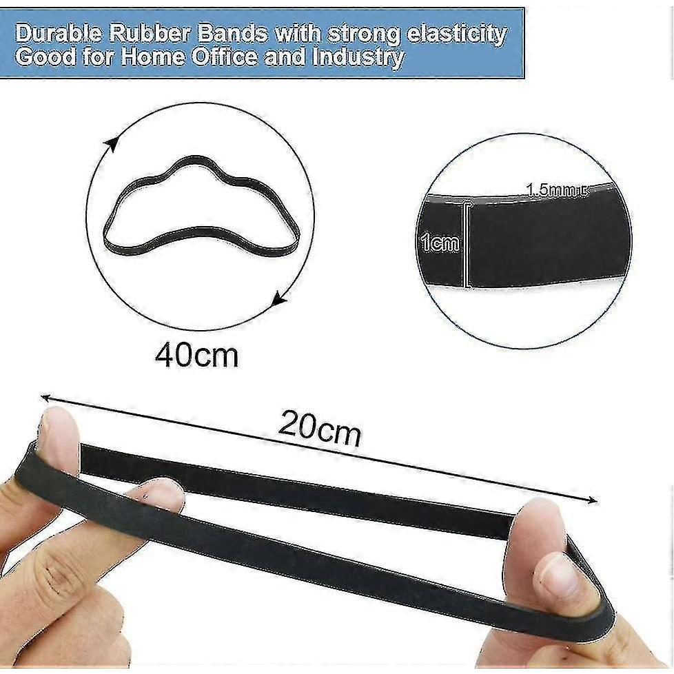 35 Pcs Black Rubber Elastic Bands Set Of Large Thick Elastic Bands Durable-lian