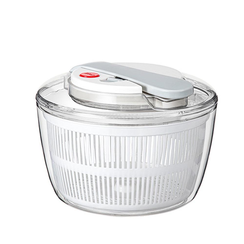 Press-type Vegetable Salad Spinner Quick Spin Salad Dryer Mixer Fruits Drain Basket  Fruit Washing