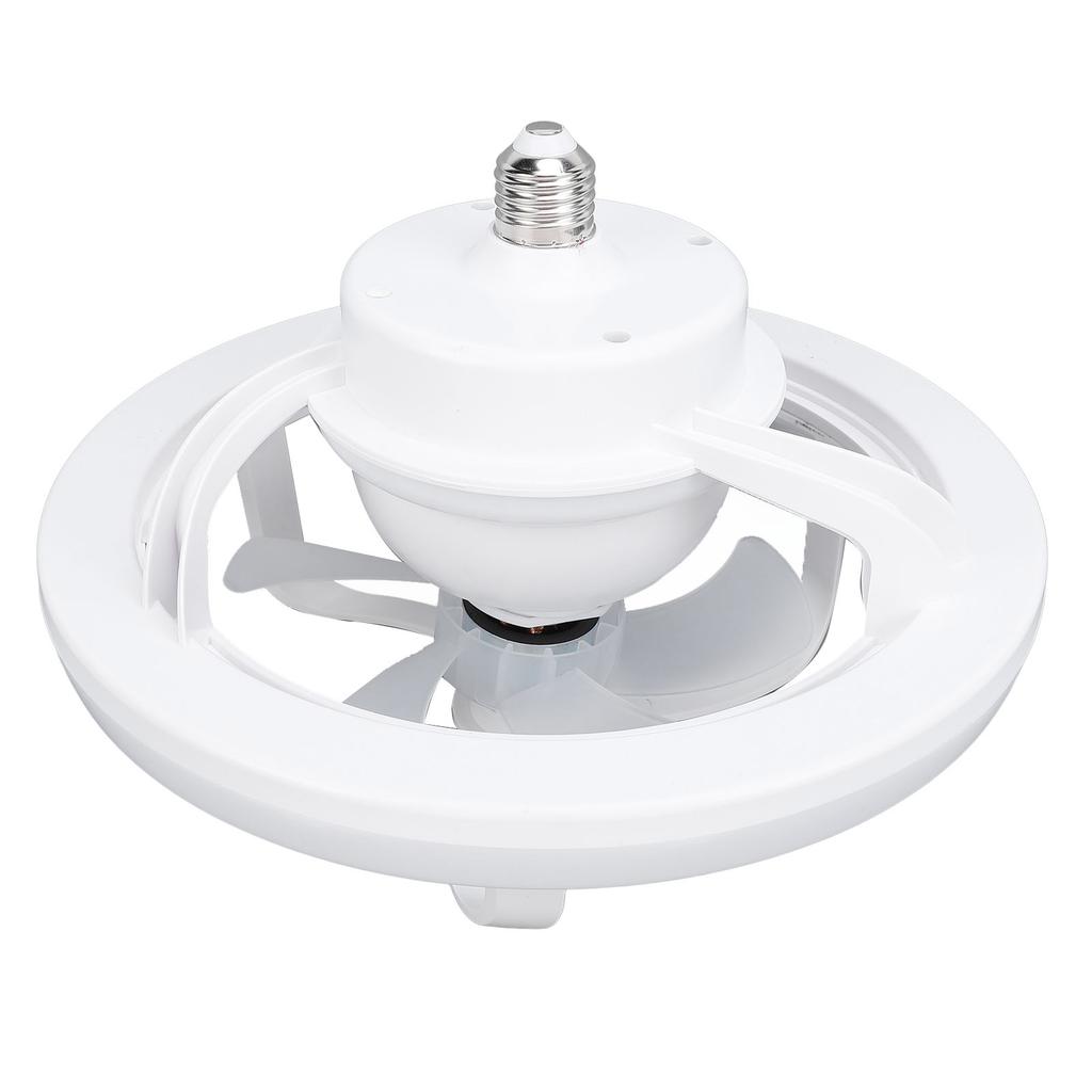 Ventilatorleuchte LED 360 Grad Oszillierend Leise E27 Runde Ventilatorleuchte mit Fernbedienung für Heimgebrauch 100?245V