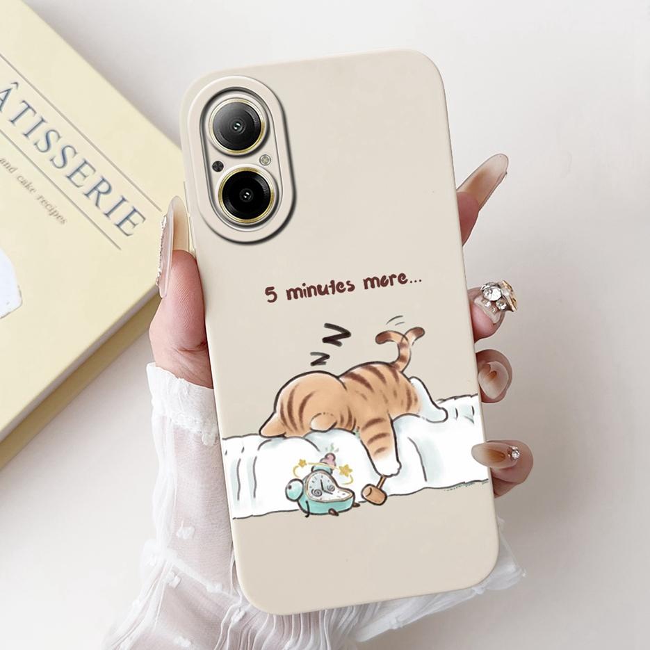 For Realme C67 4G Case RMX3890 Cute Panda Cartoon Cover Anti-Drop Phone Case For Realme C67 RealmeC67 4G Back Covers Soft Fundas