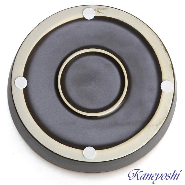 KANEYOSHI Flower Road Brown 5 with Dish Flower Pot Stylish Pot Mikawa Ware with Hole Flower Pot Ceramic Unglazed Potted Plant Brown 5 with Dish No.