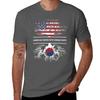 American Grown With Korean Roots South Korea TShirt Casual Holiday Short Sleeve Tee