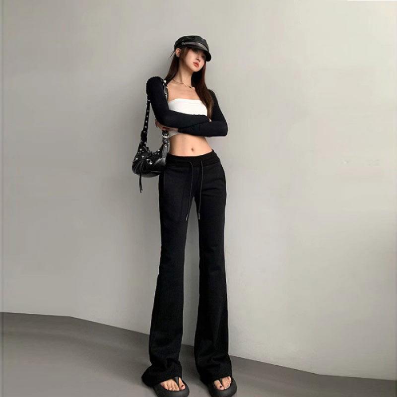 

Женские флисовые брюки для йоги Ye Yuan микро-клеш - Высокая посадка, Утягивающие, Осенне-зимние повседневные спортивные штаны. S (suggested for 80-90 jin)