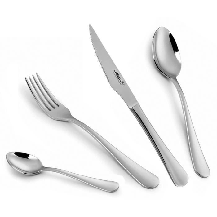 Couverts de Table - ARCOS - Lisboa - 24 pièces - Acier Inoxydable - Compatible lave-vaisselle