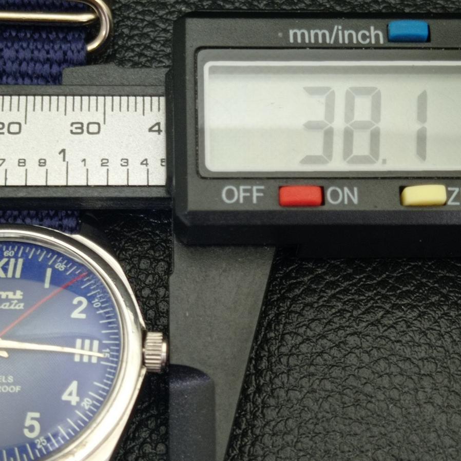 AUTHENTIC HMT JANATA INDIAN HAND-WINDING BLUE DIAL WATCH a600012-5 N101-a600012