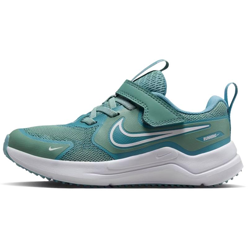 New Nike Cosmic Runner Abrasion Resistant Low Top Kids' Running Shoes Denim Green/White Children Aged 3 7 Years Old HM4400-008