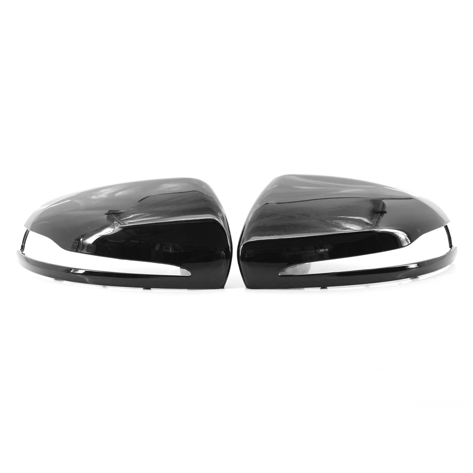 

2pcs Side Mirror Cover Rearview Mirror Housing Left Drive Replacement for Benz W205 C205 V205 S205 2014 2020 чёрный
