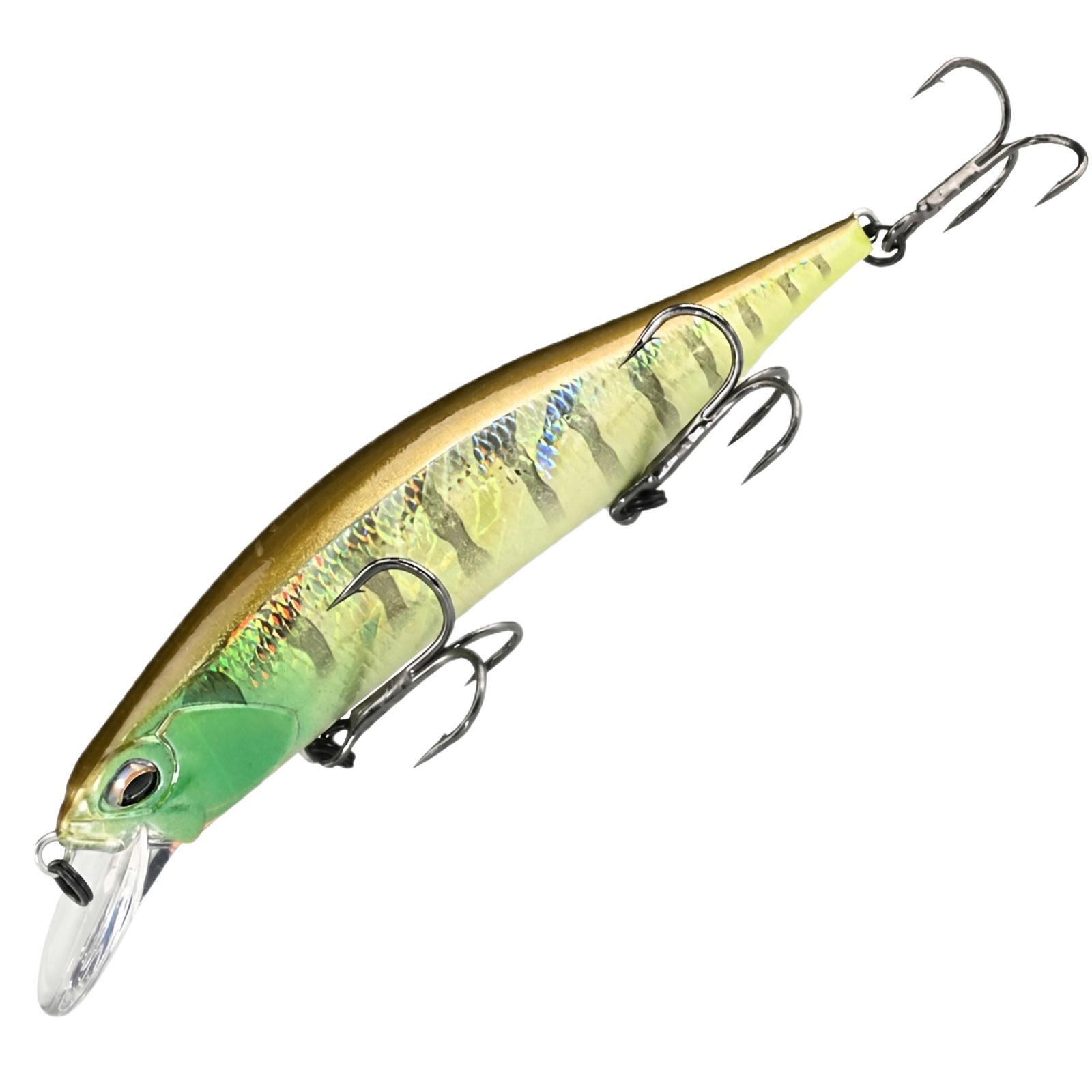 11cm Suspended Minnow Fishing Lure Long Cast Hard Bait with Triple Hooks for Freshwater and Saltwater Fishing one size