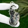 Sterling Silver Oval Honey Dendrite Opal Stone Spinel New Bezel Pendant Jewelry