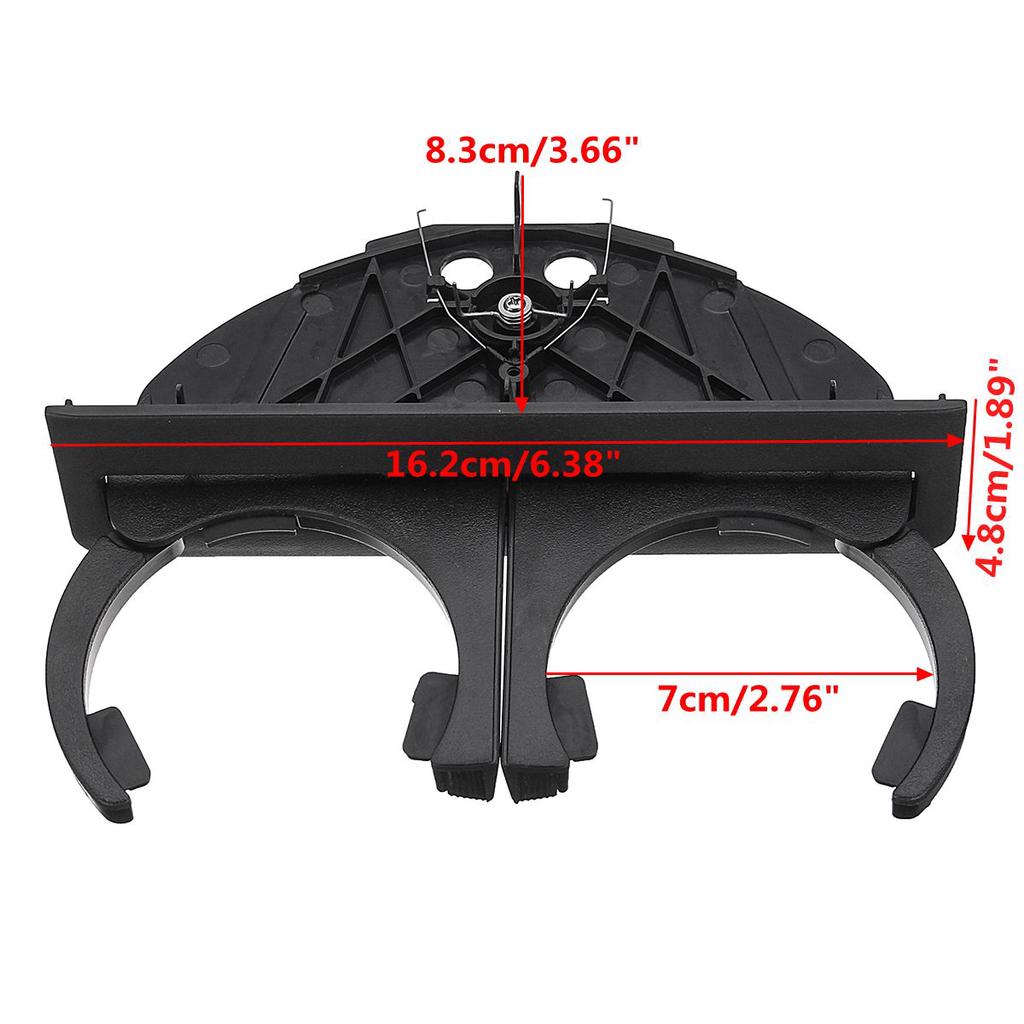KKmoon Car Drink Holder Plastic Centre Console Dual Cup Holder Replacement for BMW E39