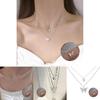 Stylish Adjustable Double Layer Butterfly Pendant Necklace With Hypoallergenic Material