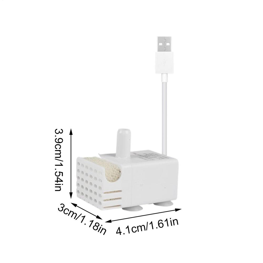 USB Маленький Водяной Насос Бытовой Ультра Тихий Мини Насос Фонтан для Каменного Сада Циркуляционные Усилители Насос Поилка для Животных 3w