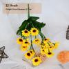 New 5/7/13 Heads Autumn Decoration Flower Yellow 10 Styles Silk Artificial Sunflower Flowers Bouquet Party Garden Decor